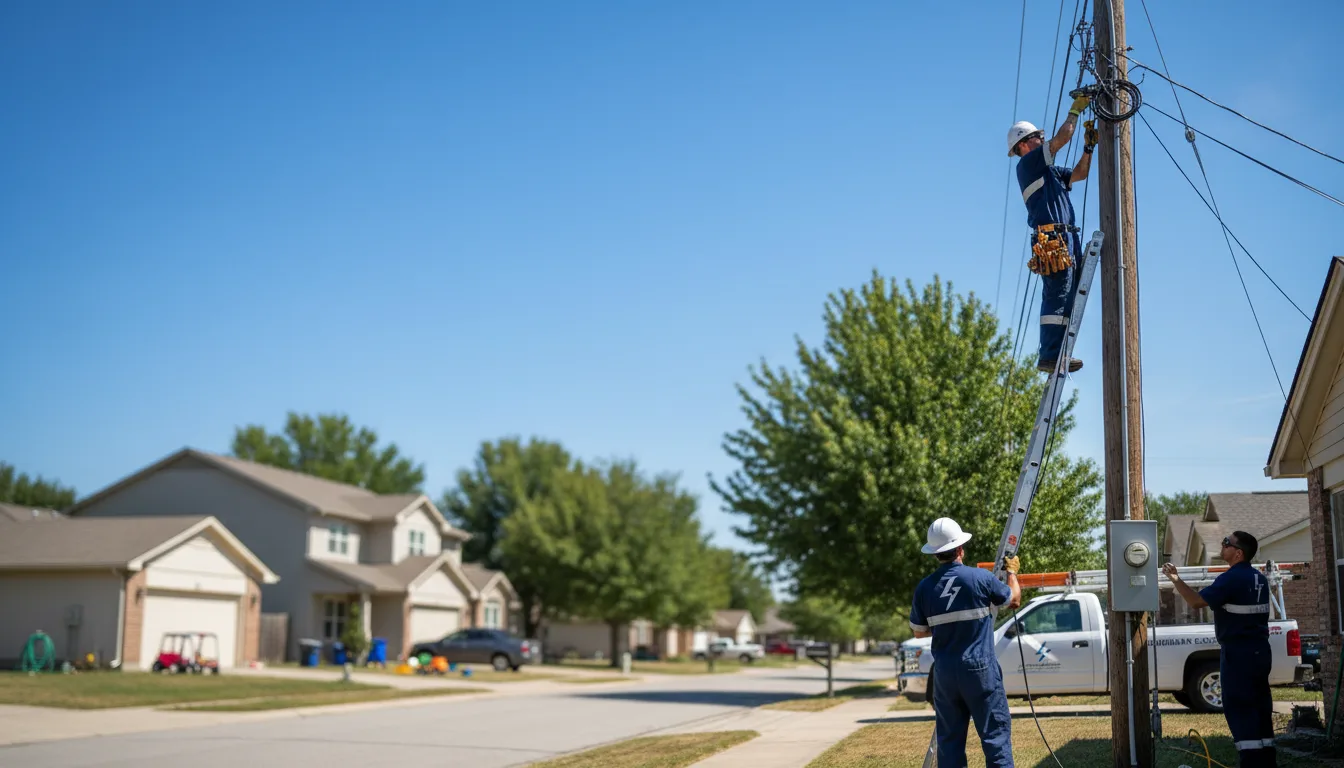 Residential electrician providing installation services in Cyclone, PA